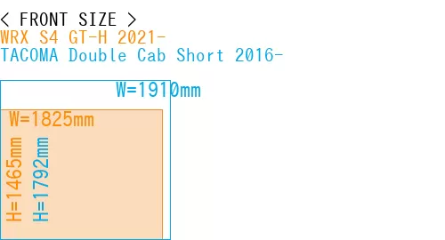 #WRX S4 GT-H 2021- + TACOMA Double Cab Short 2016-